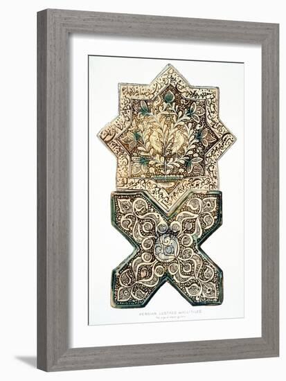 Pl 28 Persian Lustred Wall-Tiles, 19th Century (Colour Litho)-Henry Wallis-Framed Giclee Print