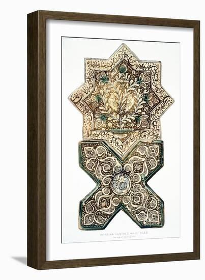 Pl 28 Persian Lustred Wall-Tiles, 19th Century (Colour Litho)-Henry Wallis-Framed Giclee Print