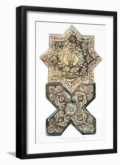 Pl 28 Persian Lustred Wall-Tiles, 19th Century (Colour Litho)-Henry Wallis-Framed Giclee Print