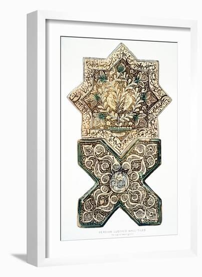 Pl 28 Persian Lustred Wall-Tiles, 19th Century (Colour Litho)-Henry Wallis-Framed Giclee Print