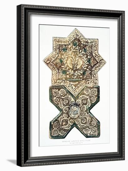 Pl 28 Persian Lustred Wall-Tiles, 19th Century (Colour Litho)-Henry Wallis-Framed Giclee Print