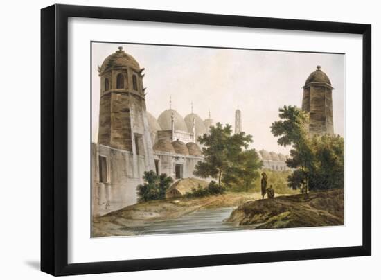 Pl. 41 a View of the Cuttera Built by Jaffeir Cawn at Muxadavad, from 'Select Views in India'-William Hodges-Framed Giclee Print