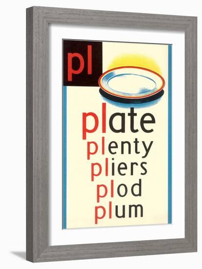 PL for Plate-null-Framed Art Print