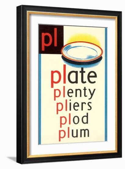 PL for Plate-null-Framed Art Print