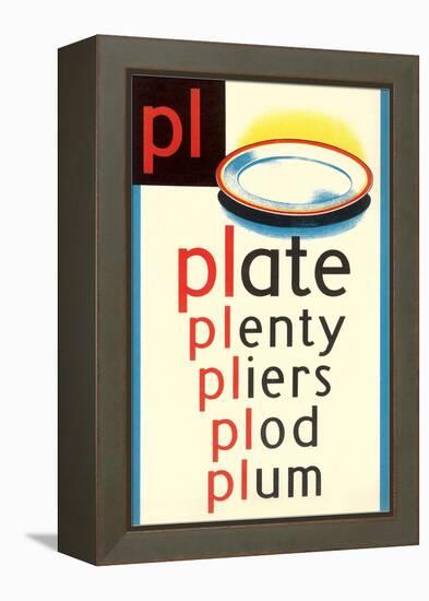 PL for Plate-null-Framed Stretched Canvas