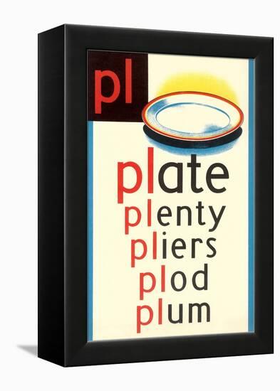 PL for Plate-null-Framed Stretched Canvas