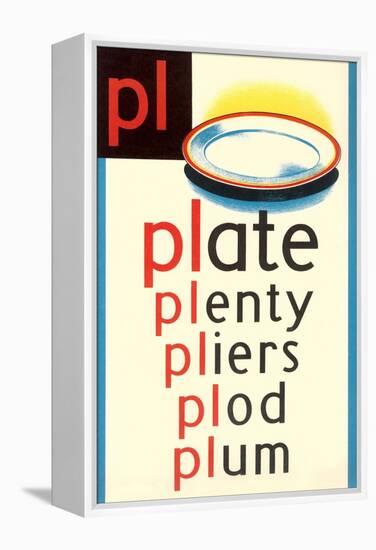 PL for Plate-null-Framed Stretched Canvas