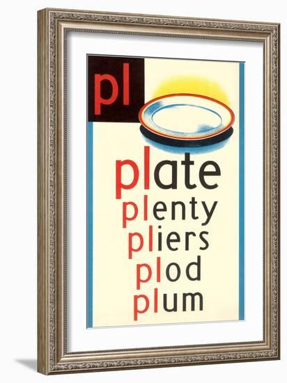 PL for Plate-null-Framed Premium Giclee Print