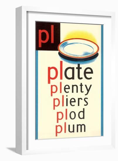 PL for Plate-null-Framed Premium Giclee Print