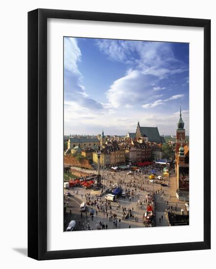 Plac Zamkovy, Warsaw, Poland-Walter Bibikow-Framed Photographic Print