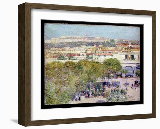Place Centrale and Fort Cabanas, Havana, 1895-Childe Hassam-Framed Giclee Print