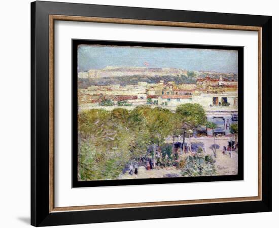 Place Centrale and Fort Cabanas, Havana, 1895-Childe Hassam-Framed Giclee Print