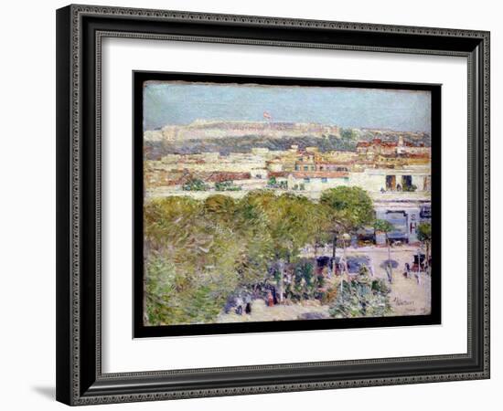 Place Centrale and Fort Cabanas, Havana, 1895-Childe Hassam-Framed Giclee Print