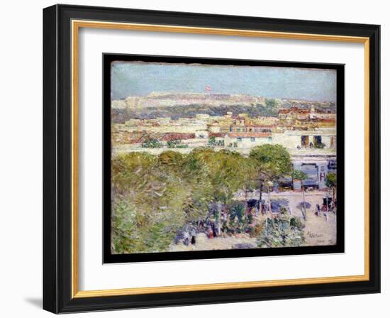 Place Centrale and Fort Cabanas, Havana, 1895-Childe Hassam-Framed Giclee Print