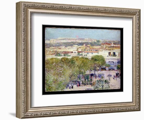 Place Centrale and Fort Cabanas, Havana, 1895-Childe Hassam-Framed Giclee Print