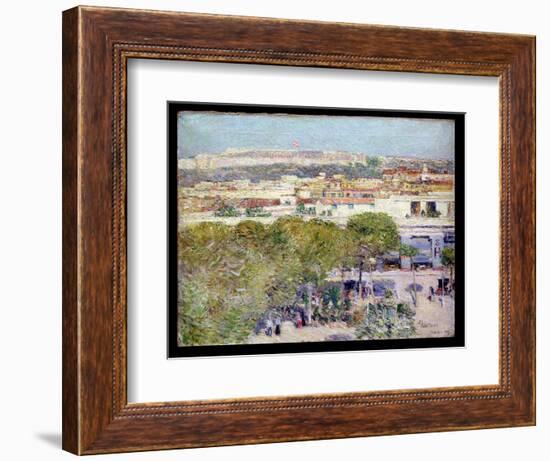 Place Centrale and Fort Cabanas, Havana, 1895-Childe Hassam-Framed Giclee Print