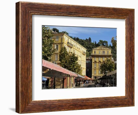 Place Charles Felix, Cours Saleya Market and Restaurant Area, Old Town, Nice, Alpes Maritimes, Prov-Peter Richardson-Framed Photographic Print