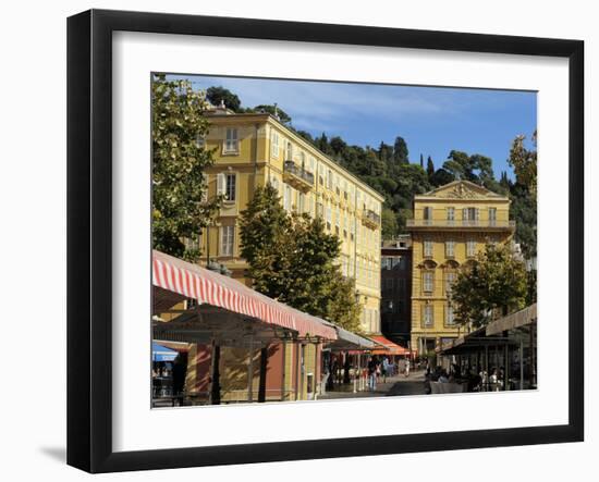 Place Charles Felix, Cours Saleya Market and Restaurant Area, Old Town, Nice, Alpes Maritimes, Prov-Peter Richardson-Framed Photographic Print