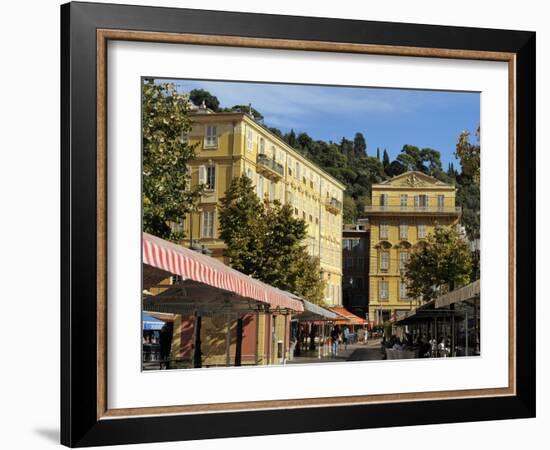 Place Charles Felix, Cours Saleya Market and Restaurant Area, Old Town, Nice, Alpes Maritimes, Prov-Peter Richardson-Framed Photographic Print