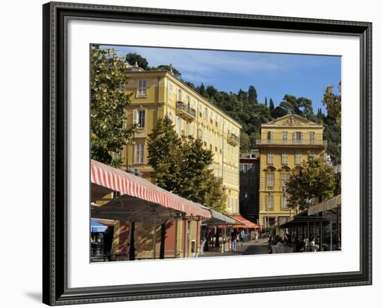 Place Charles Felix, Cours Saleya Market and Restaurant Area, Old Town, Nice, Alpes Maritimes, Prov-Peter Richardson-Framed Photographic Print