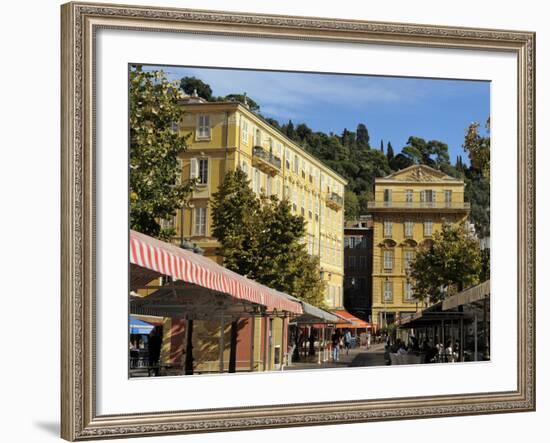 Place Charles Felix, Cours Saleya Market and Restaurant Area, Old Town, Nice, Alpes Maritimes, Prov-Peter Richardson-Framed Photographic Print