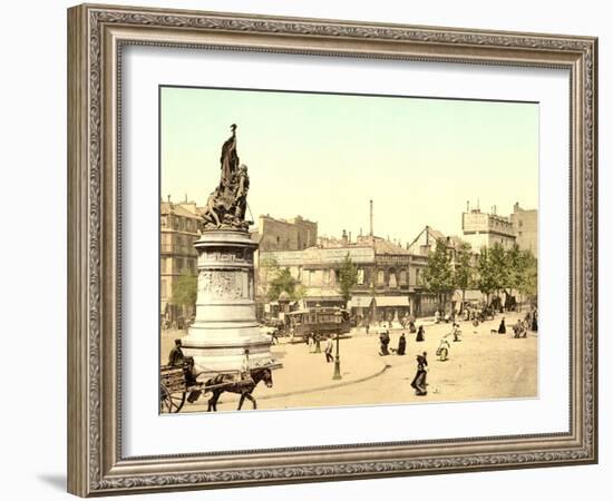 Place Clichy in Paris, 1890-1900-null-Framed Photographic Print