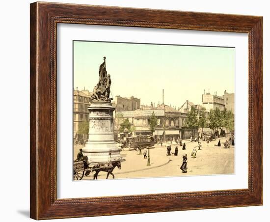 Place Clichy in Paris, 1890-1900-null-Framed Photographic Print