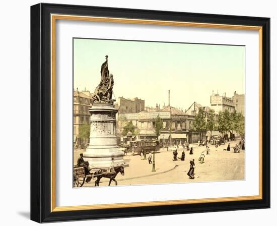 Place Clichy in Paris, 1890-1900-null-Framed Photographic Print
