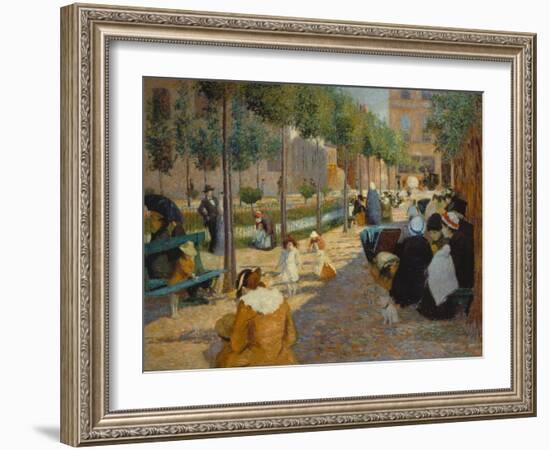 Place D'Anvers in Paris, 1880-Federico Zandomeneghi-Framed Giclee Print