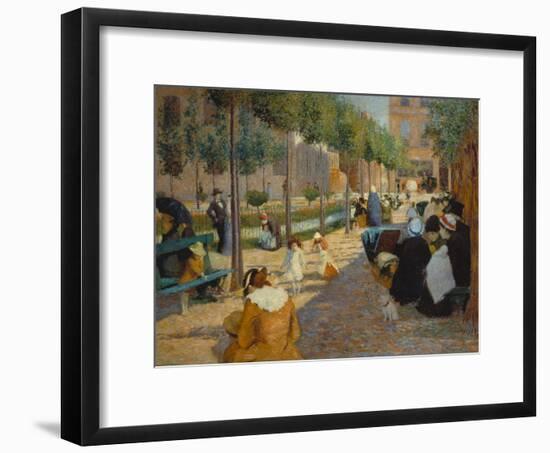 Place D'Anvers in Paris, 1880-Federico Zandomeneghi-Framed Giclee Print