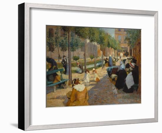 Place D'Anvers in Paris, 1880-Federico Zandomeneghi-Framed Giclee Print