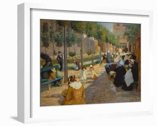 Place D'Anvers in Paris, 1880-Federico Zandomeneghi-Framed Giclee Print