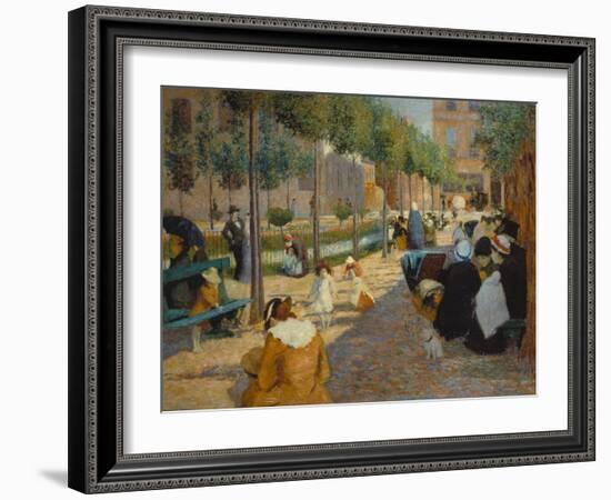 Place D'Anvers in Paris, 1880-Federico Zandomeneghi-Framed Giclee Print