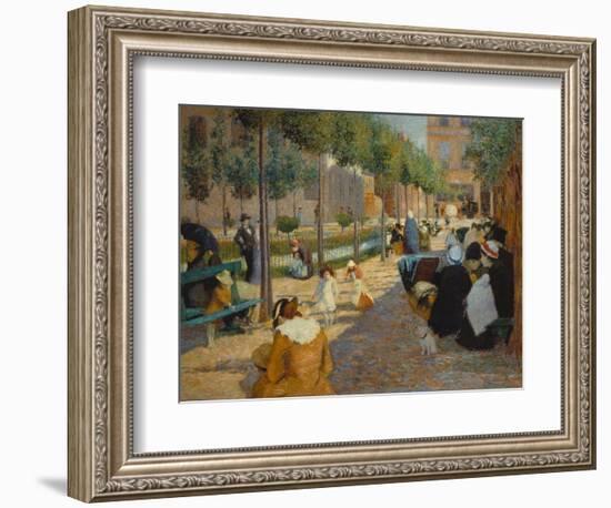 Place D'Anvers in Paris, 1880-Federico Zandomeneghi-Framed Giclee Print