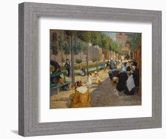 Place D'Anvers in Paris, 1880-Federico Zandomeneghi-Framed Giclee Print