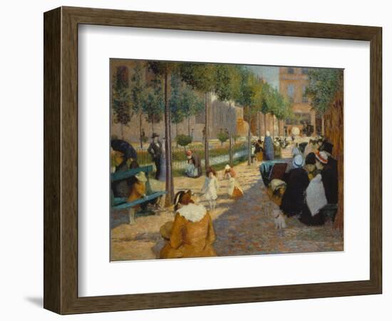 Place D'Anvers in Paris, 1880-Federico Zandomeneghi-Framed Giclee Print