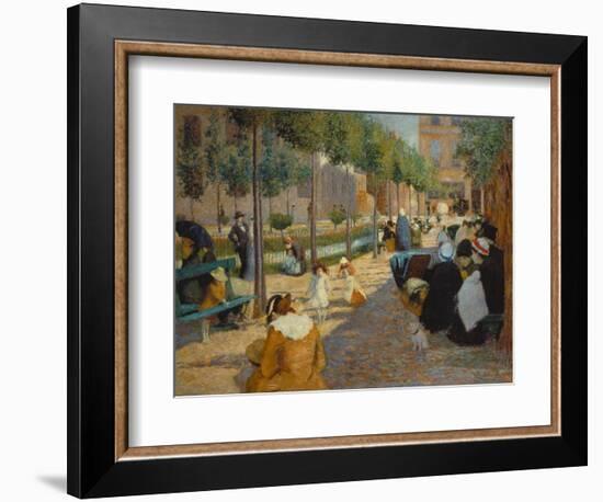 Place D'Anvers in Paris, 1880-Federico Zandomeneghi-Framed Giclee Print