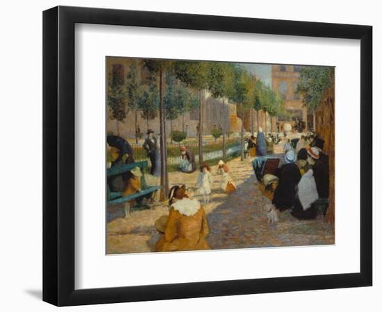 Place D'Anvers in Paris, 1880-Federico Zandomeneghi-Framed Giclee Print