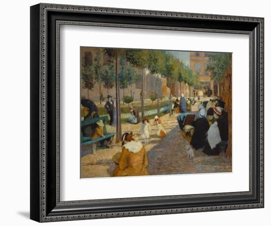 Place D'Anvers in Paris, 1880-Federico Zandomeneghi-Framed Giclee Print