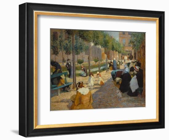 Place D'Anvers in Paris, 1880-Federico Zandomeneghi-Framed Giclee Print