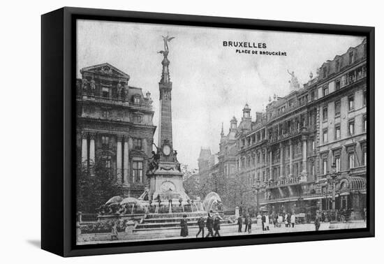 Place De Brouckere, Brussels, Belgium, C1918-null-Framed Premier Image Canvas