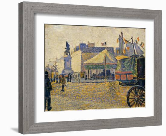 Place de Clichy, 1887-Paul Signac-Framed Giclee Print