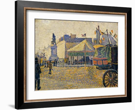 Place de Clichy, 1887-Paul Signac-Framed Giclee Print