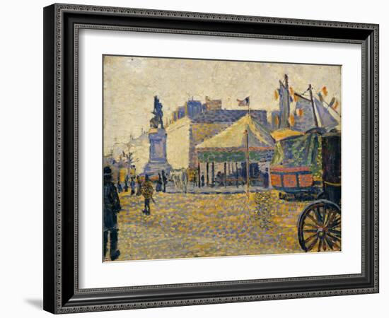 Place de Clichy, 1887-Paul Signac-Framed Giclee Print