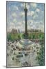 Place De La Bastille, C. 1922 (Oil on Canvas)-Gustave Loiseau-Mounted Giclee Print