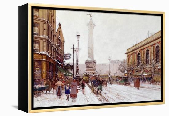 Place De La Bastille-Eugene Galien-Laloue-Framed Premier Image Canvas