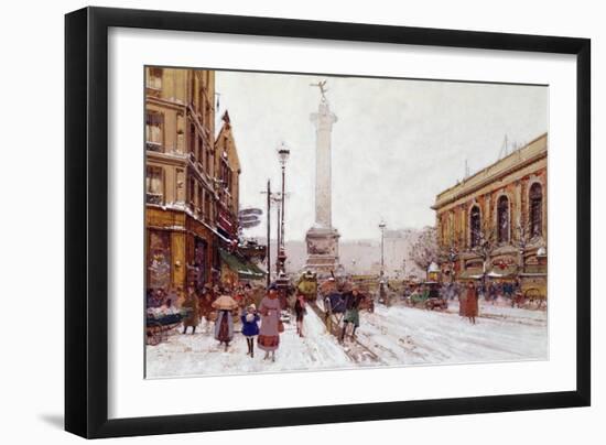 Place De La Bastille-Eugene Galien-Laloue-Framed Giclee Print