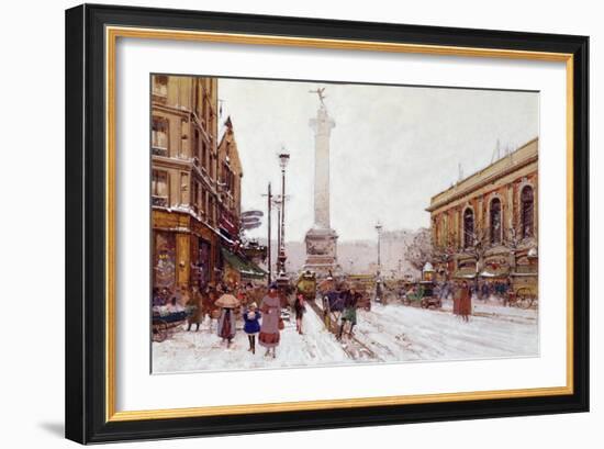 Place De La Bastille-Eugene Galien-Laloue-Framed Giclee Print