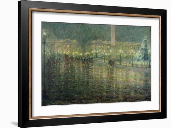 Place de la Concorde, c.1909-Henri Eugene Augustin Le Sidaner-Framed Giclee Print