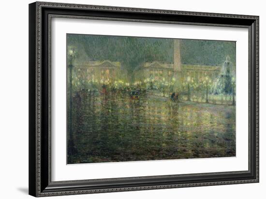 Place de la Concorde, c.1909-Henri Eugene Augustin Le Sidaner-Framed Giclee Print